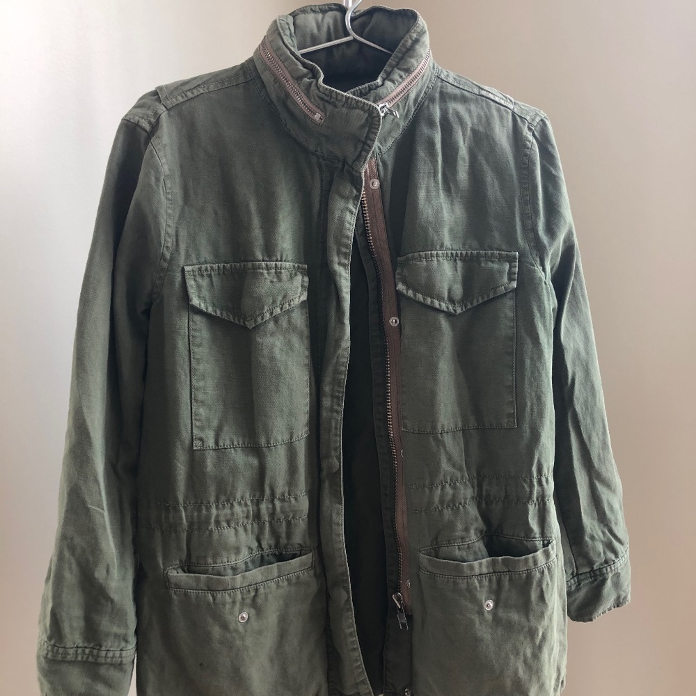 Madewell Military Anorak Jacket Army Green